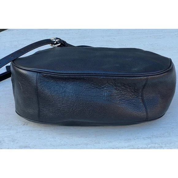 Coach Black Pebbled Leather Harley Hobo Crossbody Bag with Tag Adjustable Strap - Picture 9 of 16